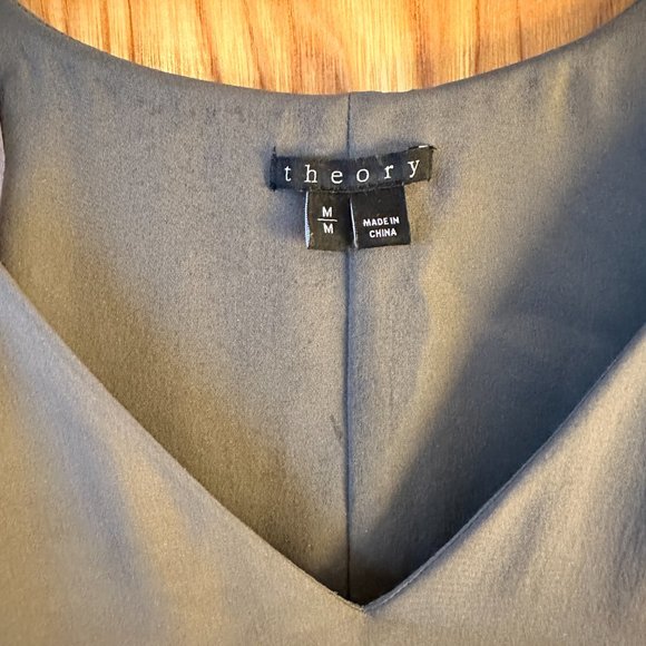 THEORY Tunic Top with V-Neck and Skinny Straps - Picture 2 of 7